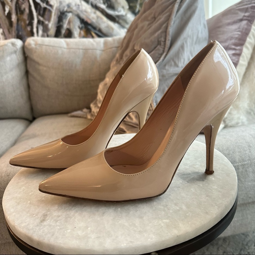 Nude Patent Kate Spade Heels
